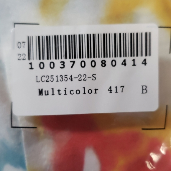 Tie dye light weight sweatshirt style top - Picture 4 of 4